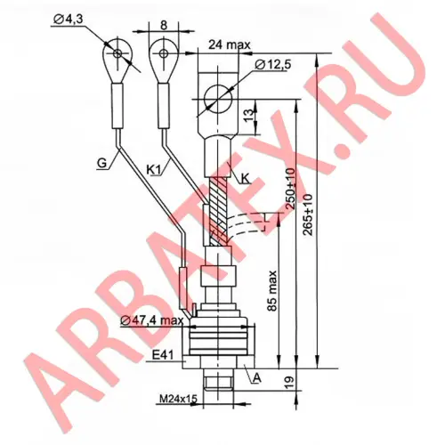 ТБ271-250-10 тиристор фото 3