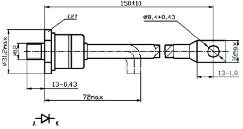 ДЧ151-80-9 диод фото 2