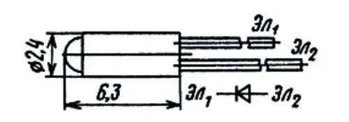 3Л107Б диод излучающий фото 3