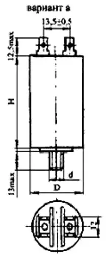 К78-17А 450в 25 мкф фото 3 К78-17А 450в 25 мкф фото 3
