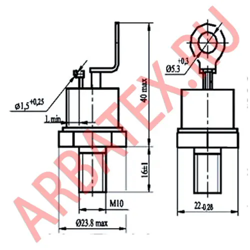 ТЗ142-80-10 тиристор фото 3 ТЗ142-80-10 тиристор фото 3