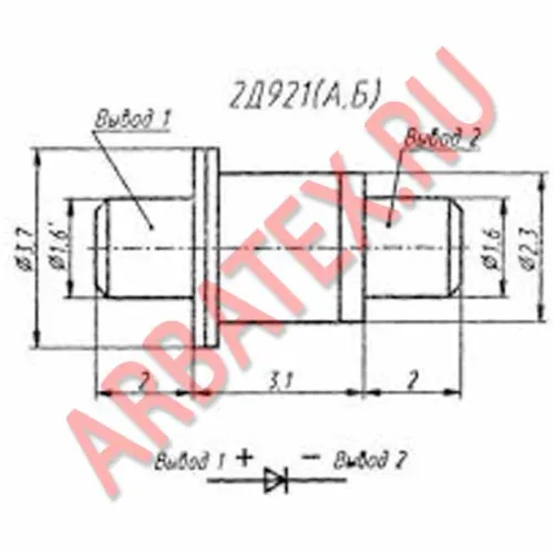2Д921А диод фото 2
