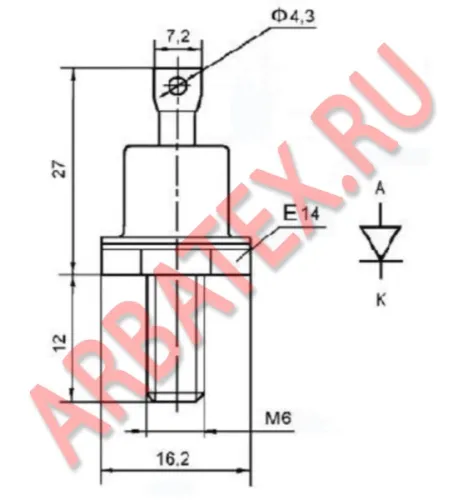 Д222-32Х-08 диод фото 2